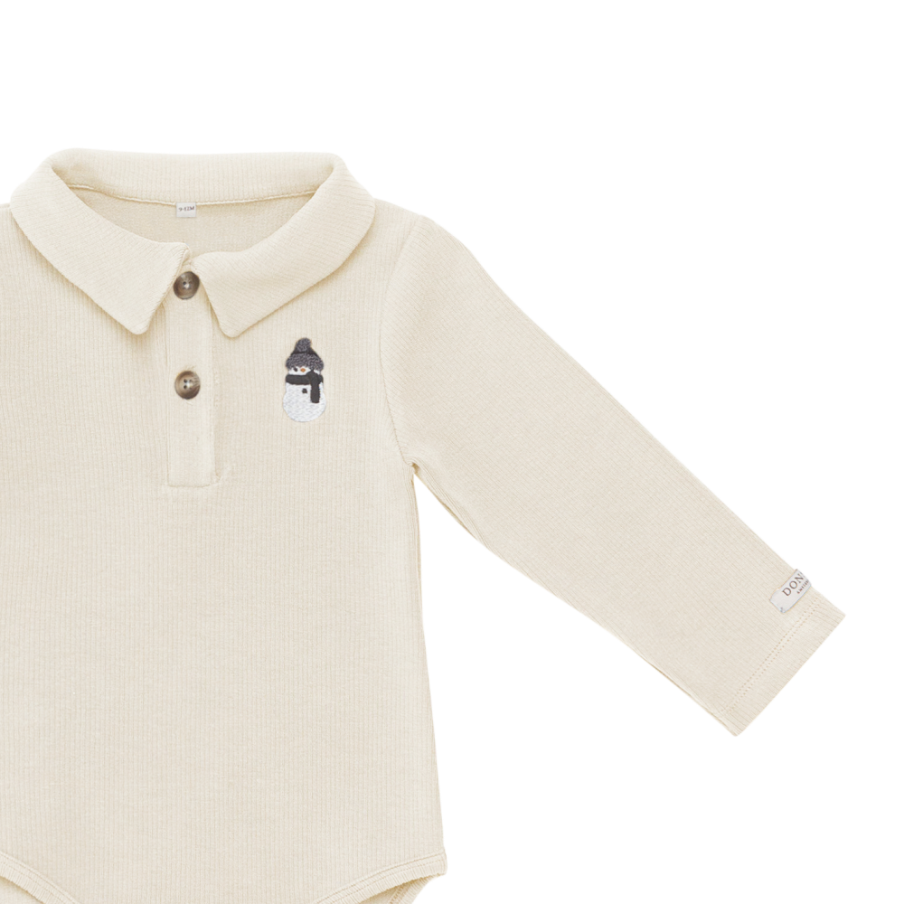 Polau Bodysuit | Snowman | Macaroon