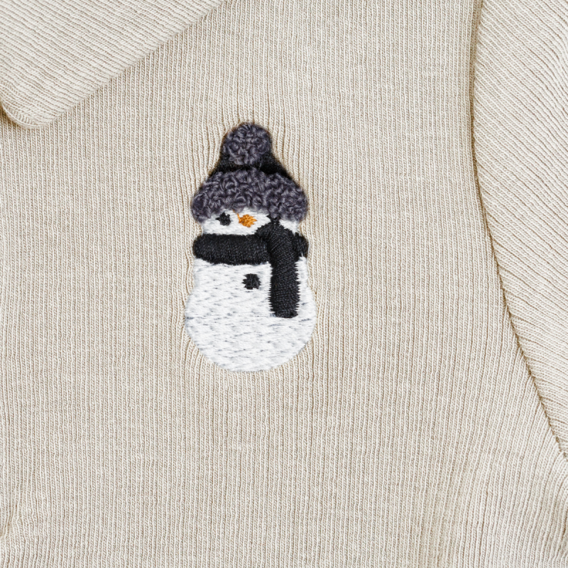 Polau Bodysuit | Snowman | Macaroon