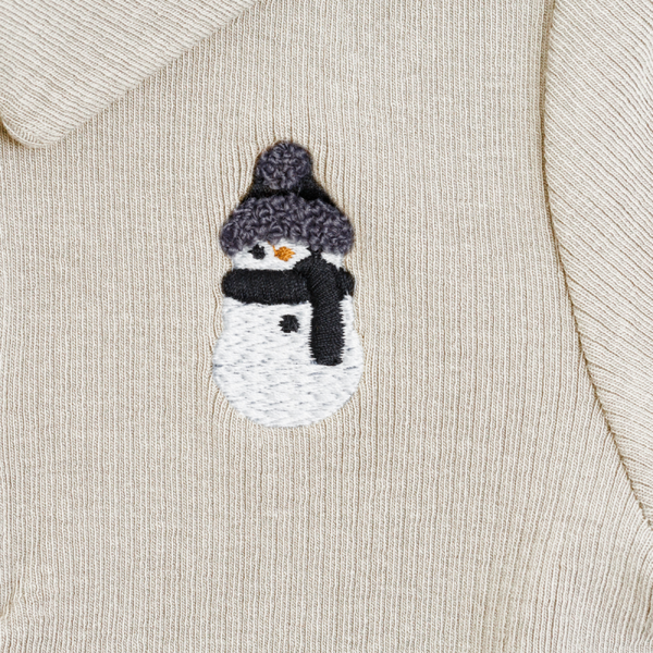 Polau Bodysuit | Snowman | Macaroon