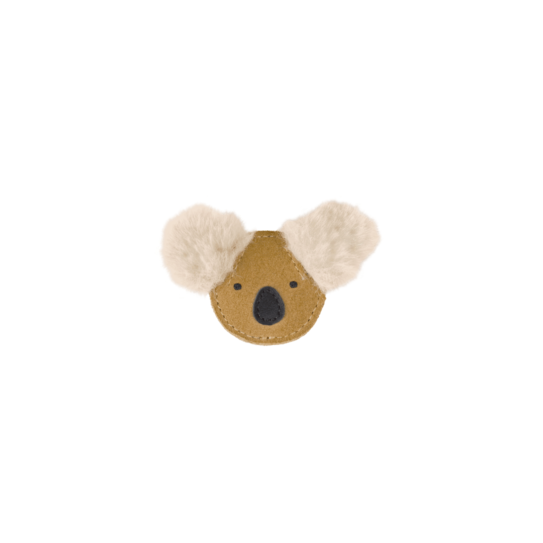 Pouty Clip | Fluffy Koala | Sand Suede
