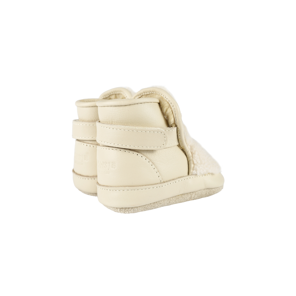 Richy Booties | Polar Bear | Off White Curly Faux Fur