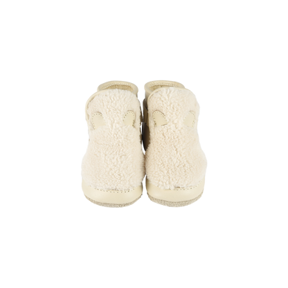 Richy Booties | Polar Bear | Off White Curly Faux Fur
