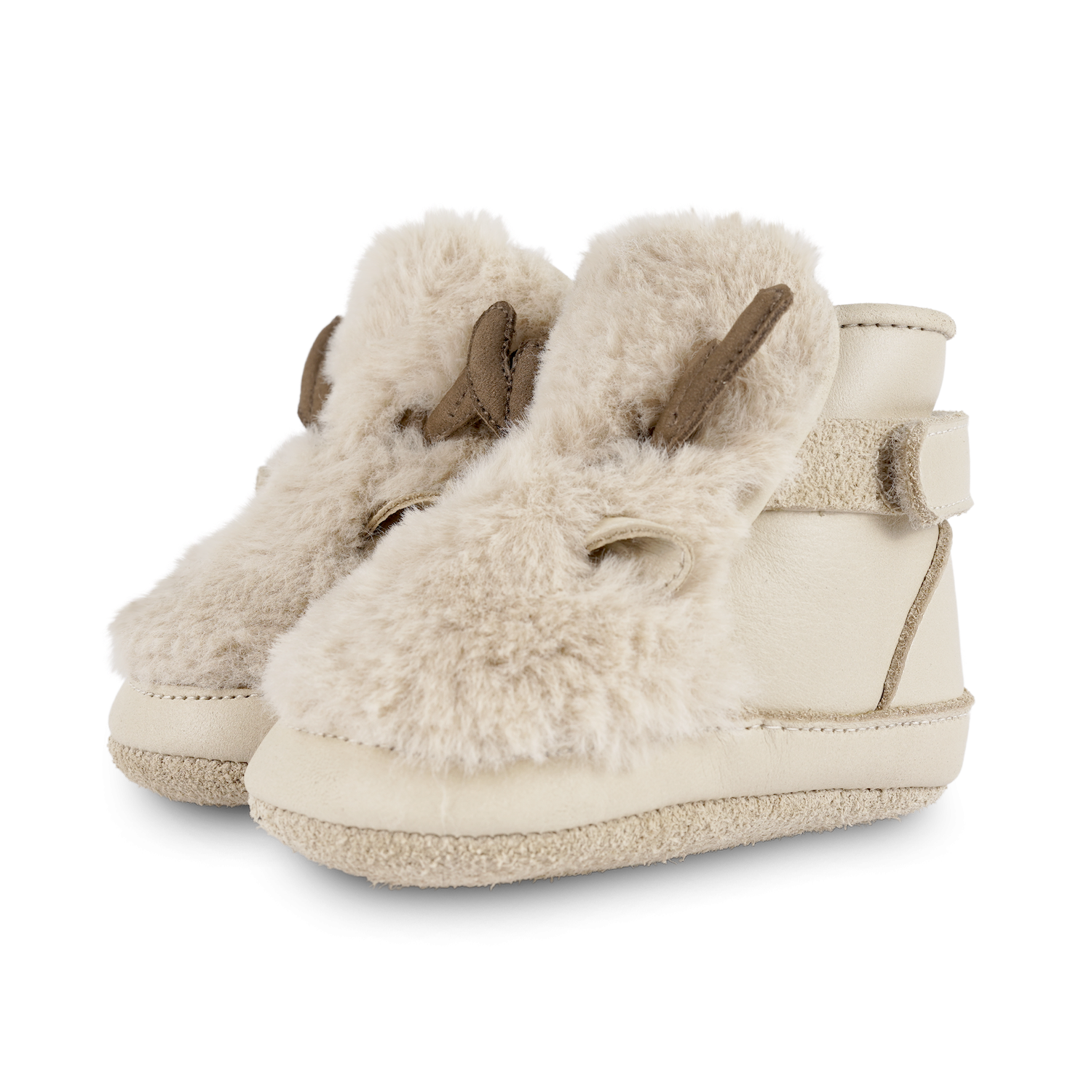 Richy Booties | Reindeer | Light Beige Soft Faux Fur