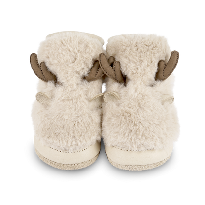 Richy Booties | Reindeer | Light Beige Soft Faux Fur