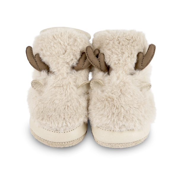 Richy Booties | Reindeer | Light Beige Soft Faux Fur