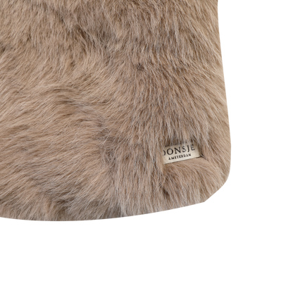 Roswita Gilet | Taupe Teddy