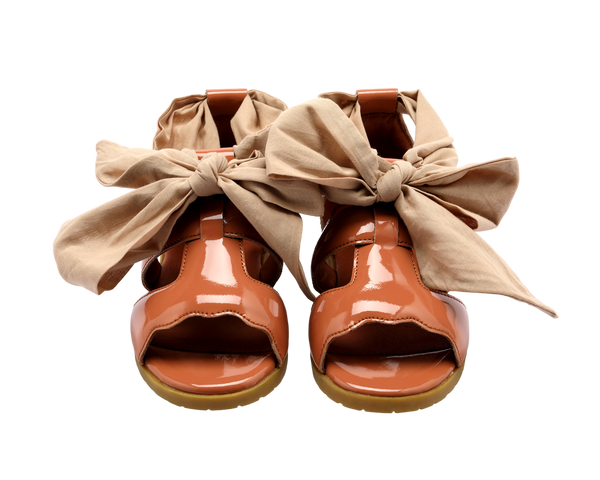Sandy | Walnut Patent Leather