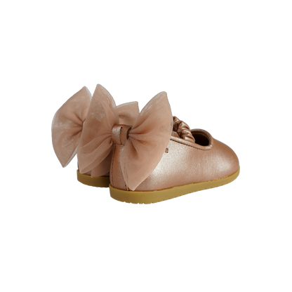 Taatie Ballerinas | Clay Metallic Leather