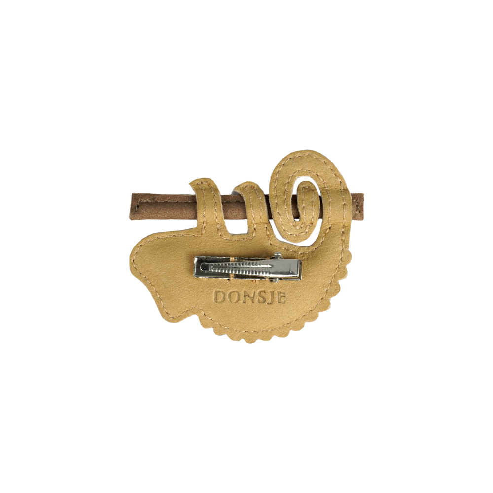 Talei Clip | Yellow Chameleon | Khaki Nubuck