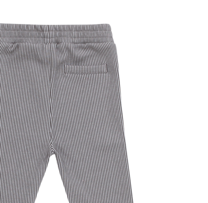 Teijs Trousers | Cloudy Grey - White Striped