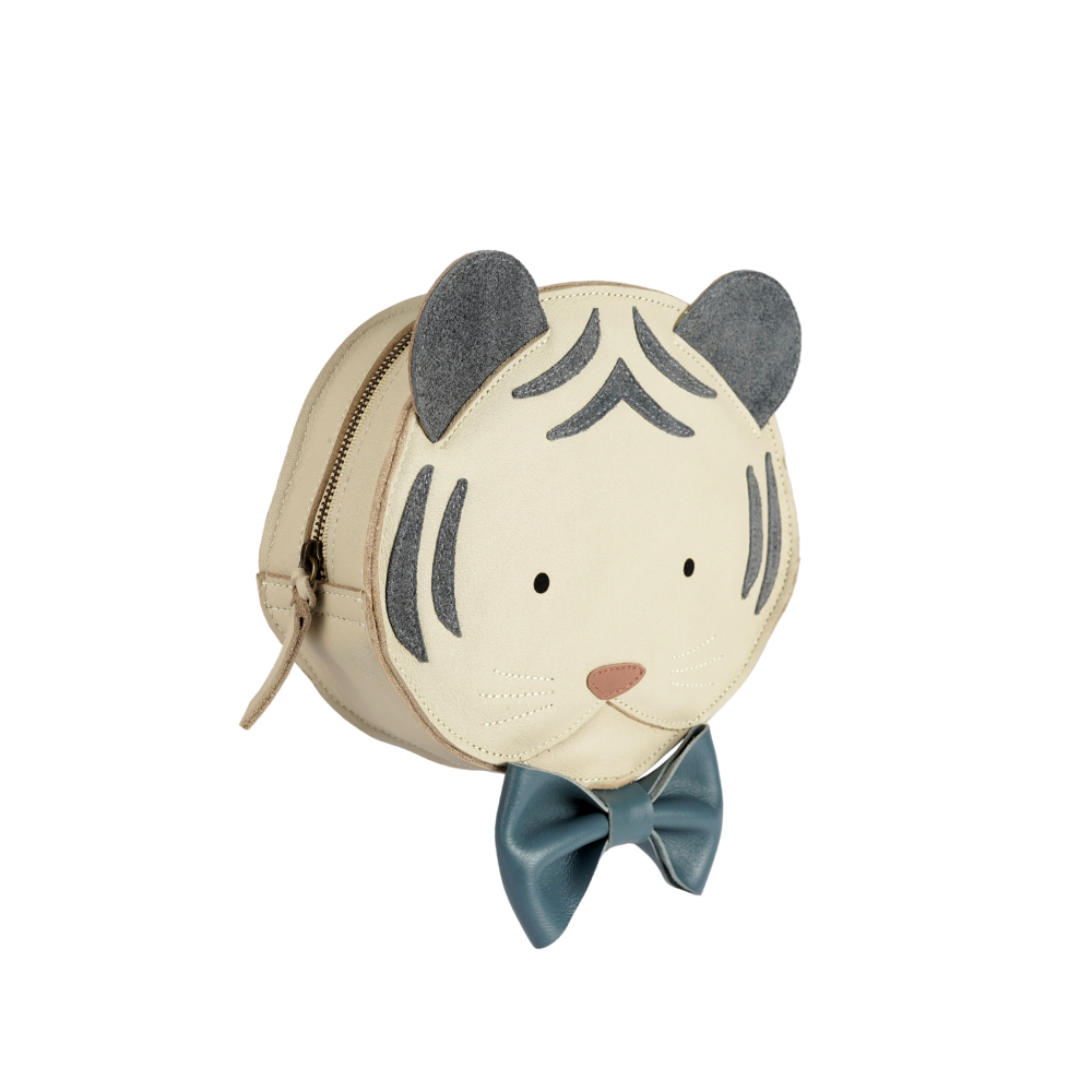 Tendo Backpack | Festive White Tiger | Cream Leather