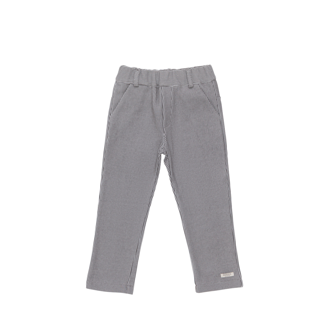 Tettono Trousers | Cloudy Grey - White Striped