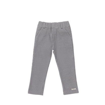 Tettono Trousers | Cloudy Grey - White Striped