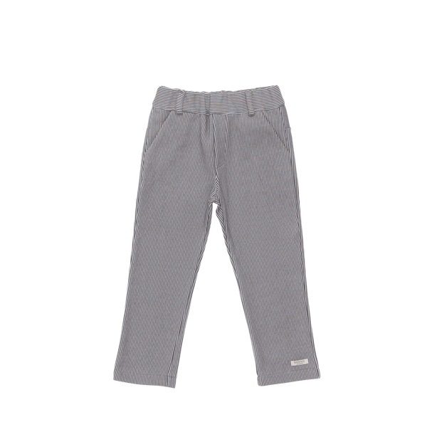 Tettono Trousers | Cloudy Grey - White Striped