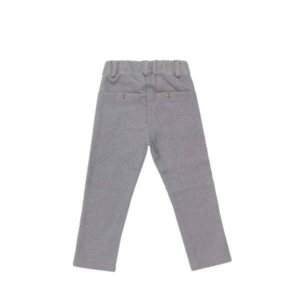 Tettono Trousers | Cloudy Grey - White Striped