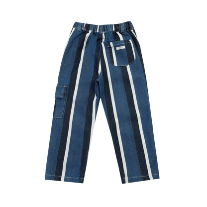 Theoule Trousers | Vintage Blue - White Striped