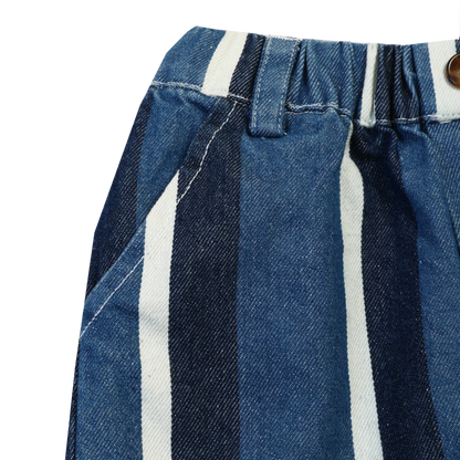 Theoule Trousers | Vintage Blue - White Striped