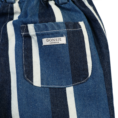 Theoule Trousers | Vintage Blue - White Striped