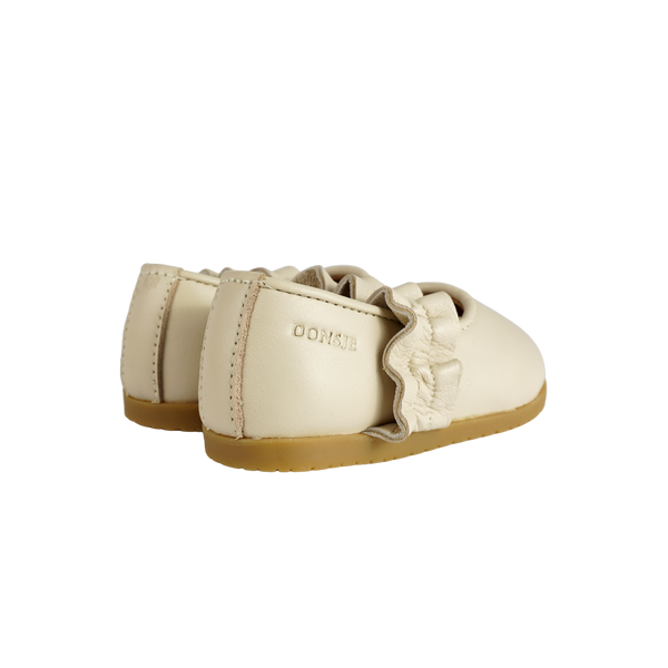 Tiffie Ballerinas | Cream Leather