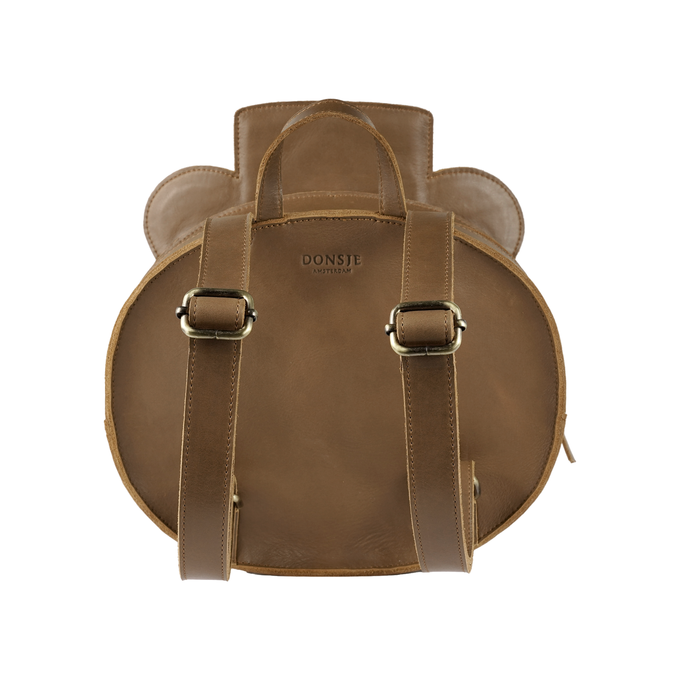 Tishi Schoolbag | Bear | Cognac Classic Leather