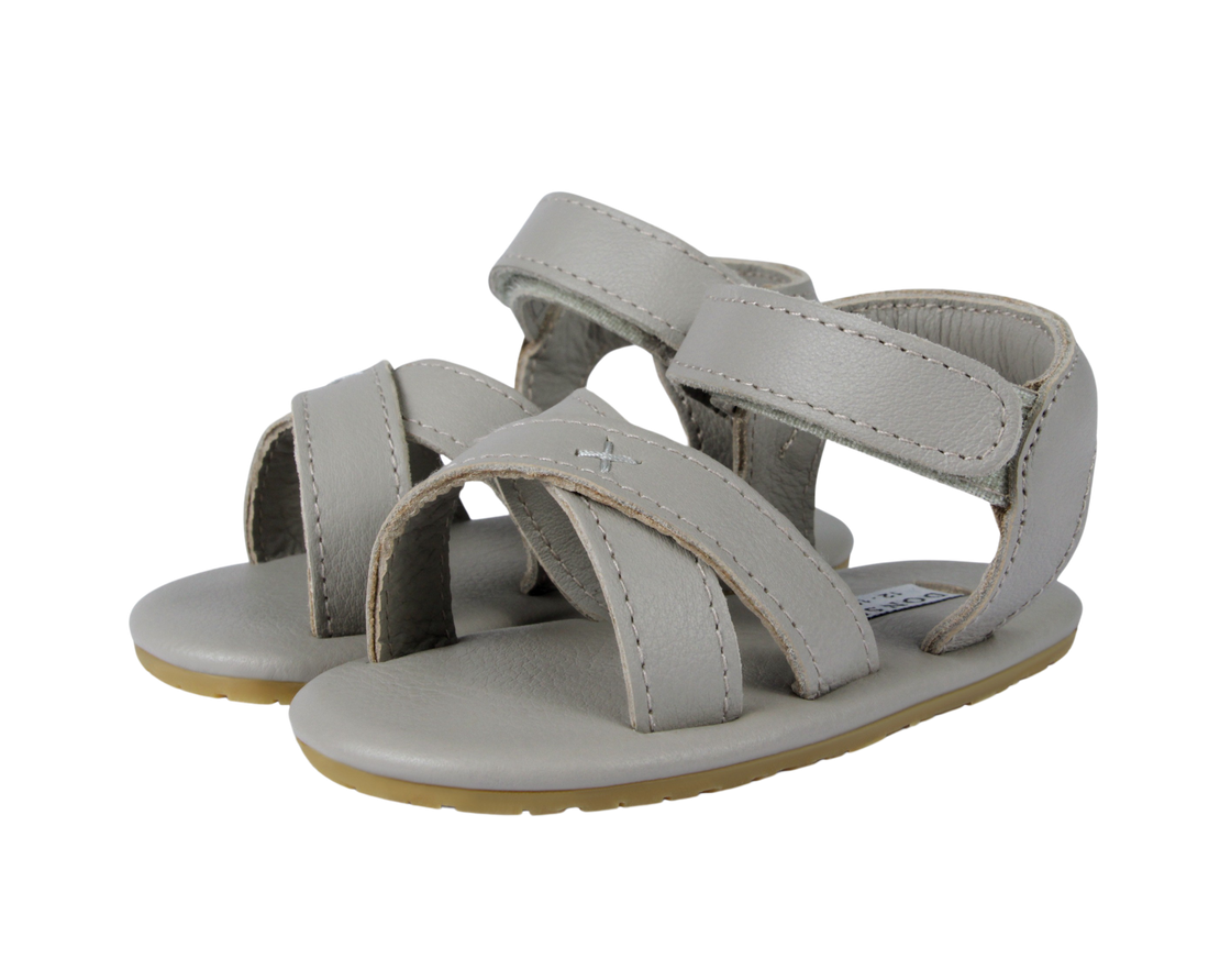 Tobi Sandals | Light Stone Leather