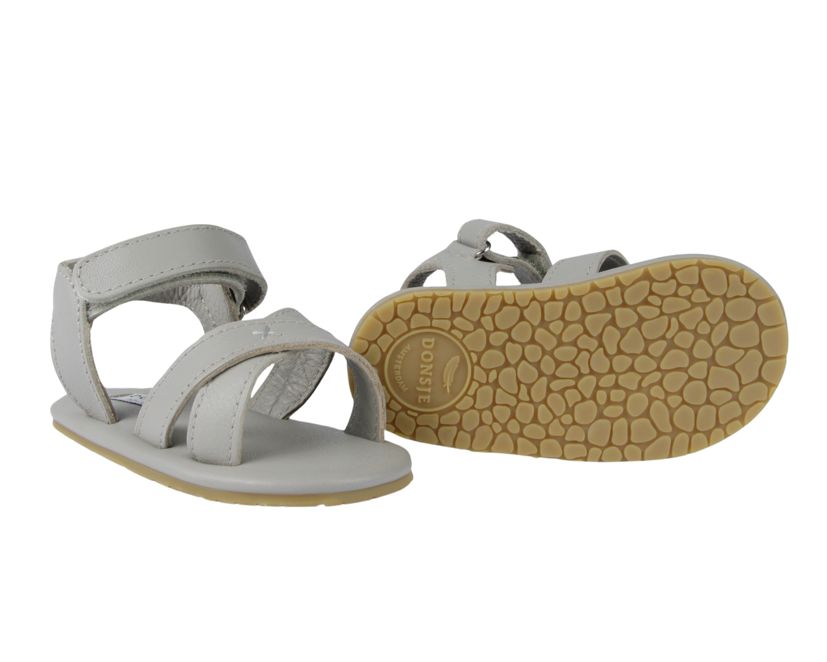 Tobi Sandals | Light Stone Leather