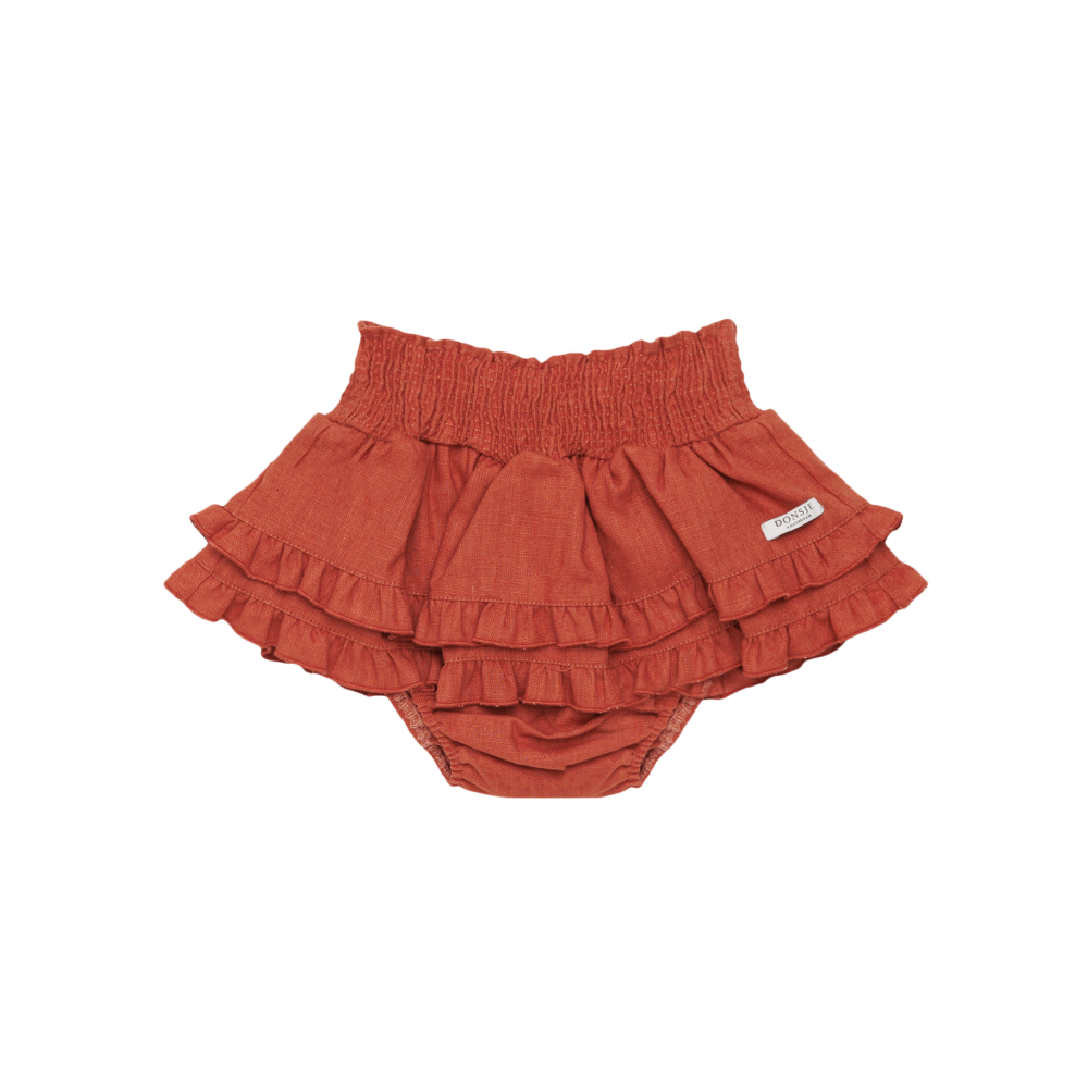 Vaibi Linen Bloomers | Rosewood