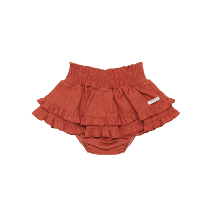 Vaibi Linen Bloomers | Rosewood