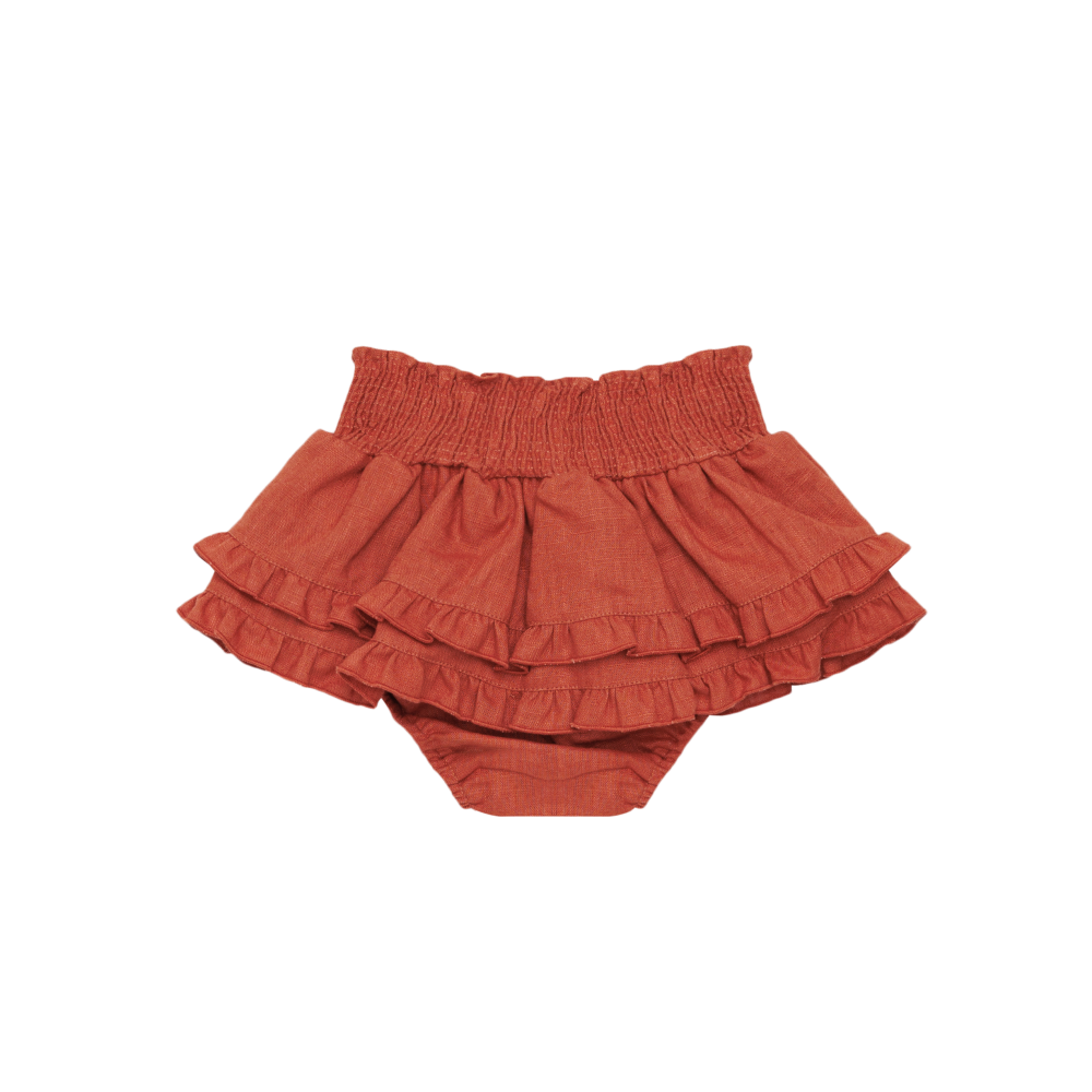 Vaibi Linen Bloomers | Rosewood