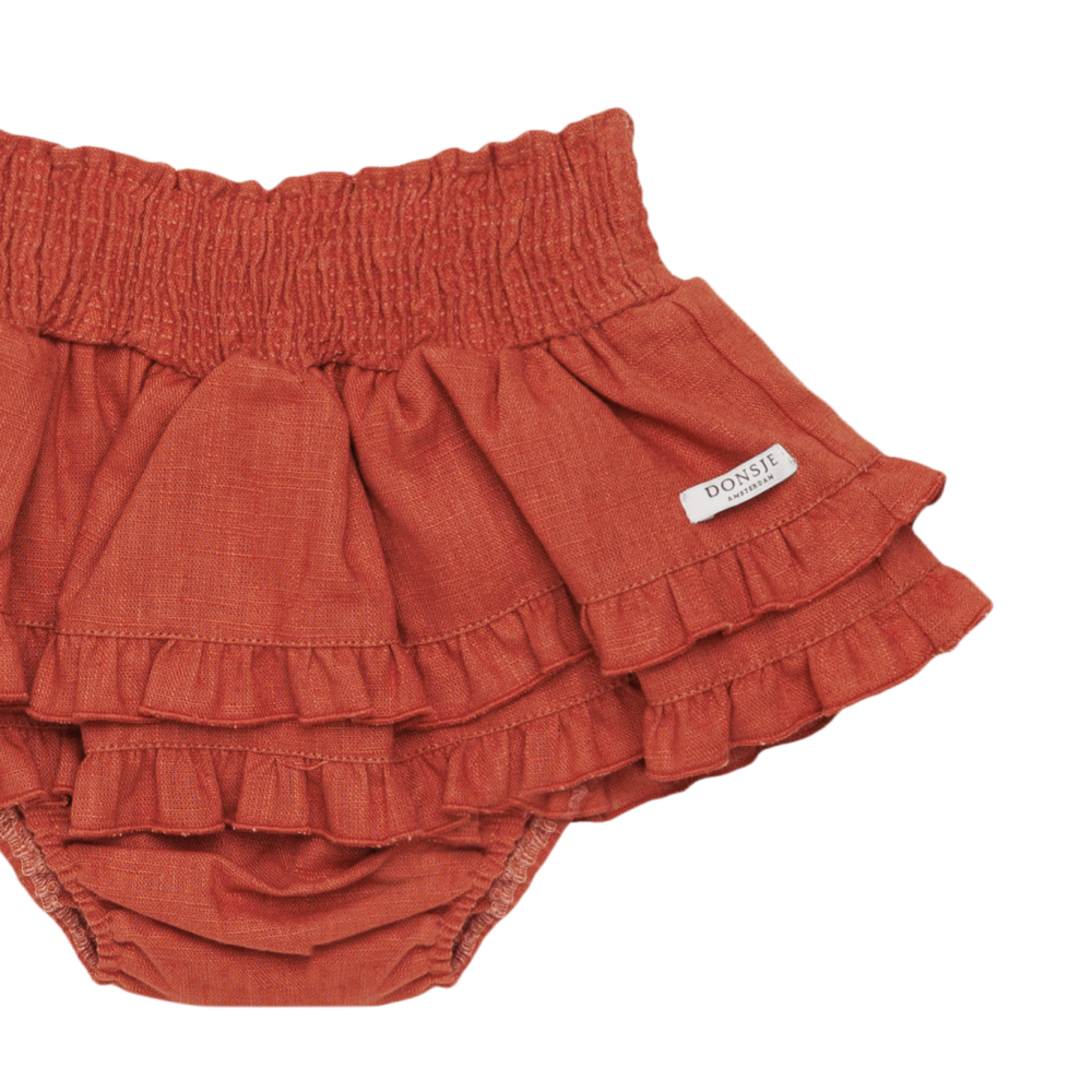 Vaibi Linen Bloomers | Rosewood