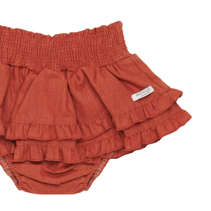 Vaibi Linen Bloomers | Rosewood