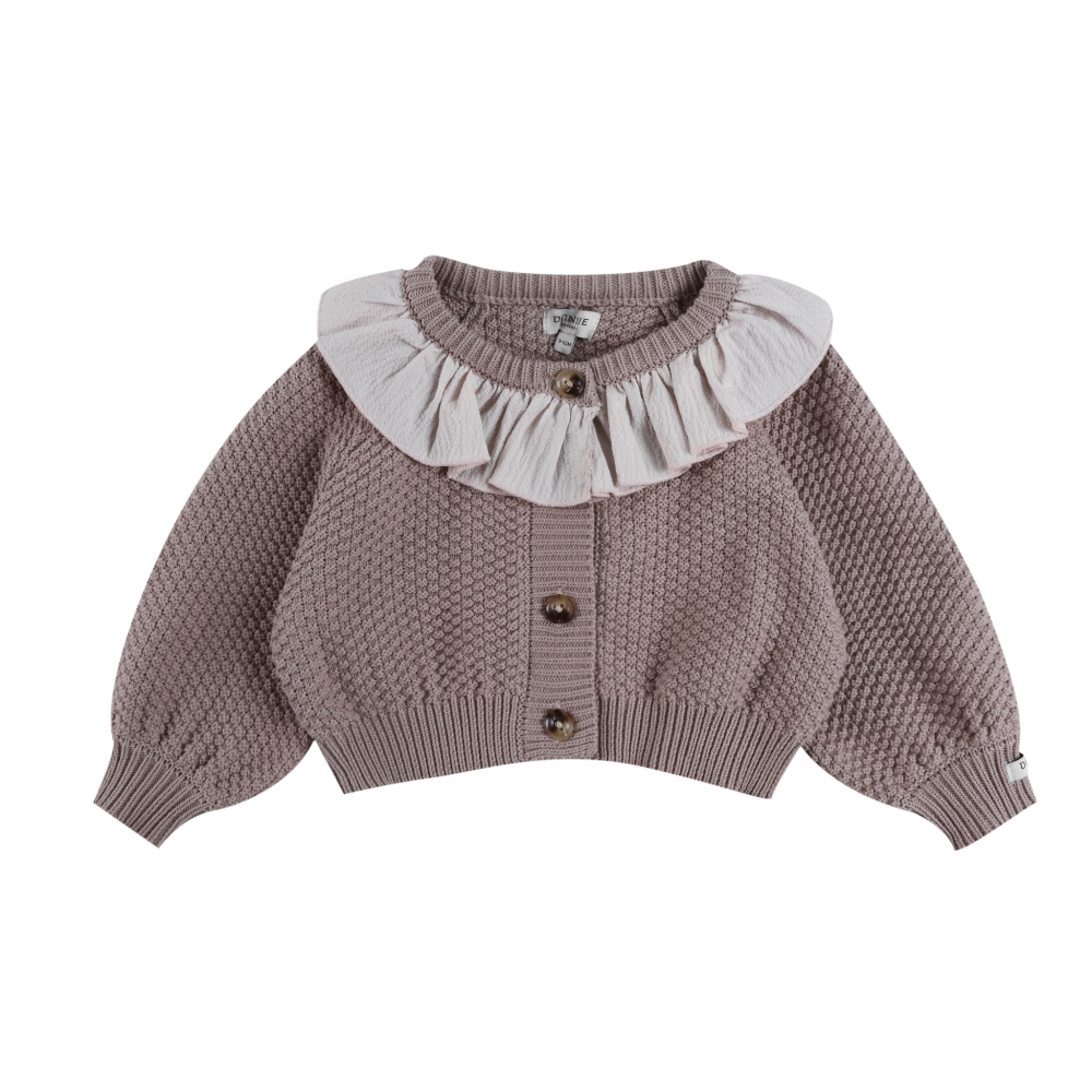 Veertje Cardigan | Plum – Donsje Amsterdam
