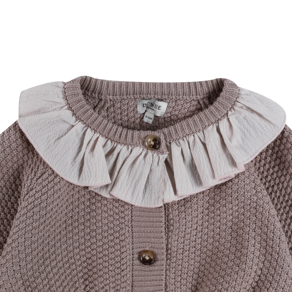 Veertje Cardigan | Plum – Donsje Amsterdam