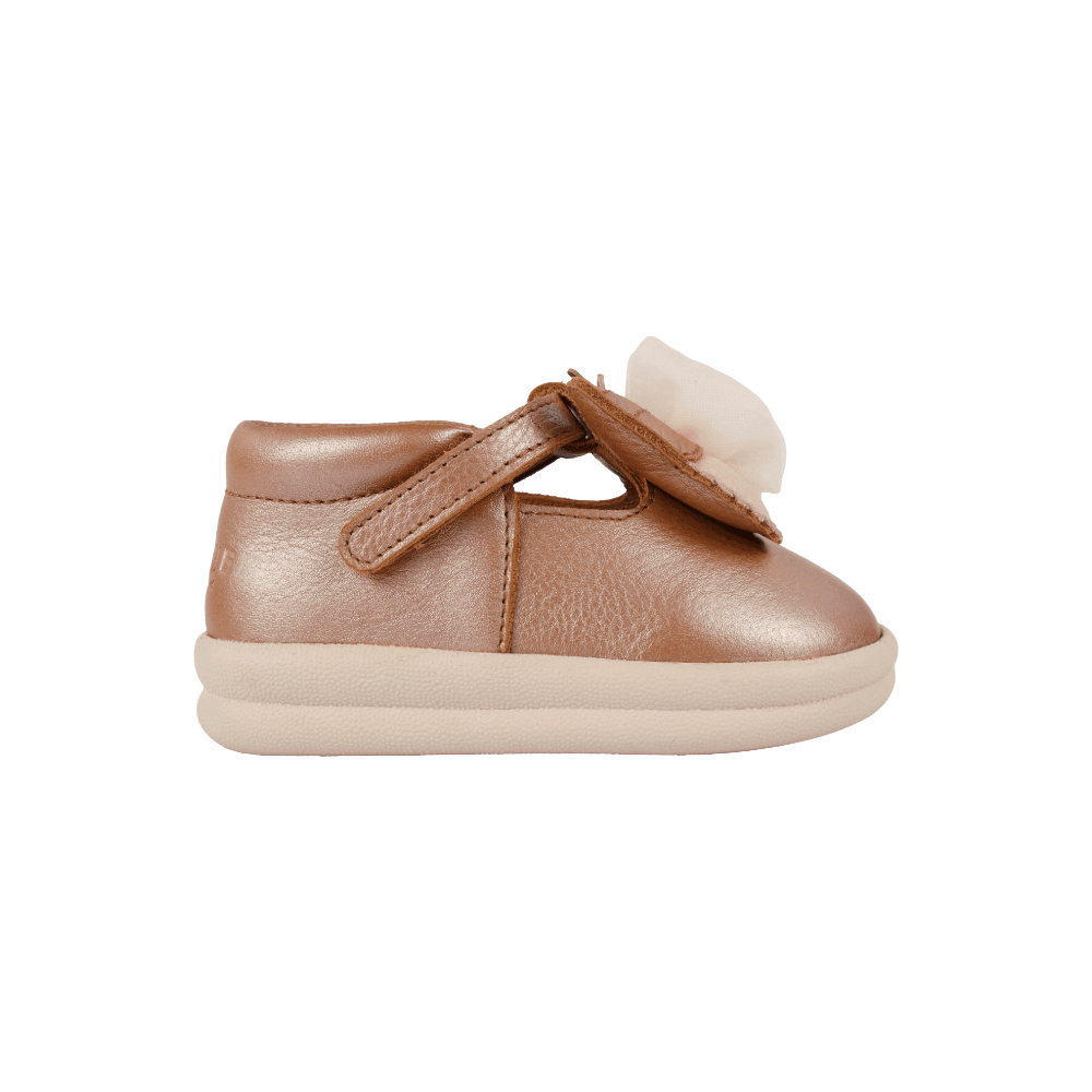 Vlindy Shoes | Clay Metallic Leather