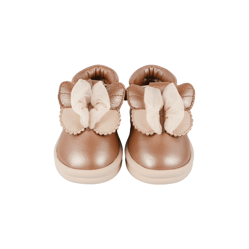 Vlindy Shoes | Clay Metallic Leather