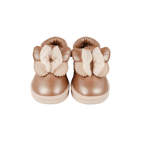 Vlindy Shoes | Clay Metallic Leather