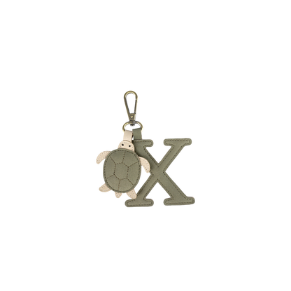 Alphabet Keychain Large | X | Stone Nubuck
