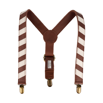 Warwik Suspenders | Burgundy Classic Leather