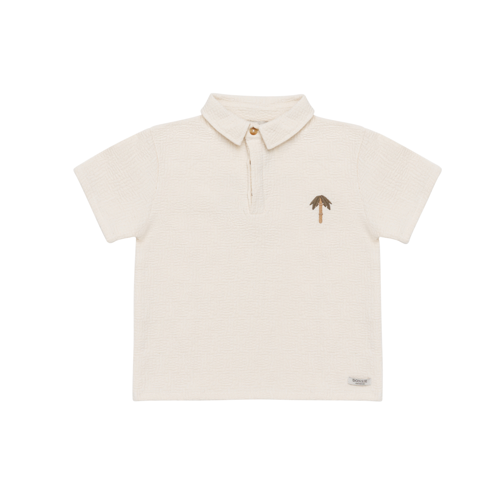 Wouti Shirt | Palm Tree | Warm White