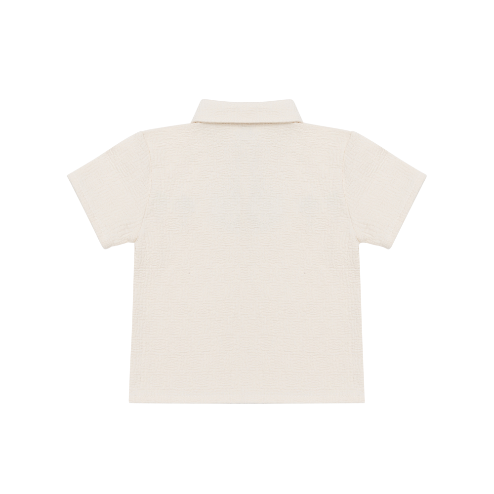 Wouti Shirt | Palm Tree | Warm White