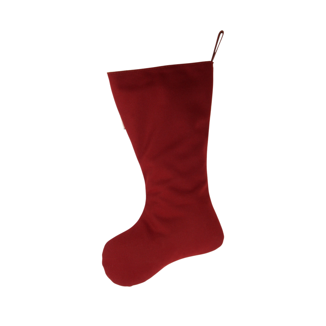 Xmas Stocking | Burgundy Classic Leather