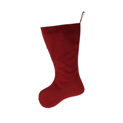 Xmas Stocking | Burgundy Classic Leather