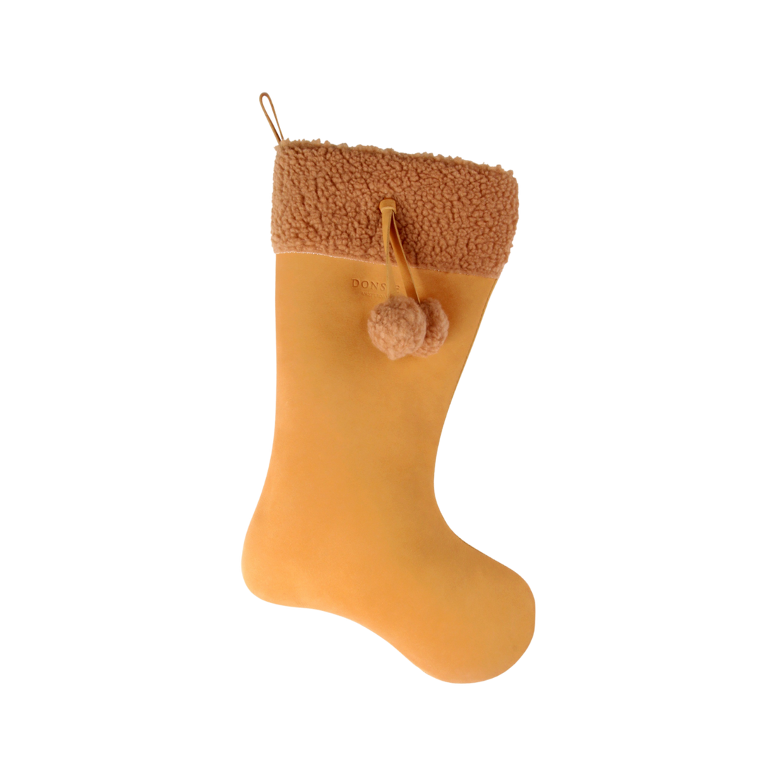 Xmas Stocking | Caramel Nubuck