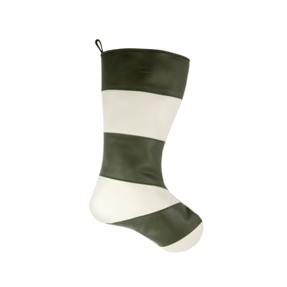 Xmas Stocking | Olive Leather