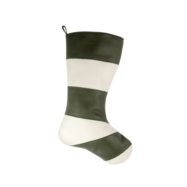 Xmas Stocking | Olive Leather