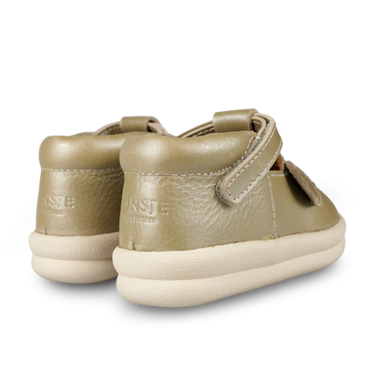 Zilpa Shoes | Bear | Champagne Metallic Leather