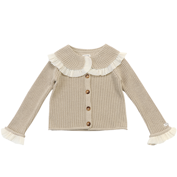 Zoila Cardigan | Oyster Grey