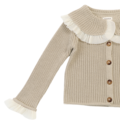 Zoila Cardigan | Oyster Grey