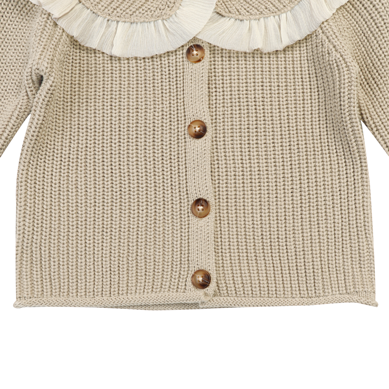 Zoila Cardigan | Oyster Grey