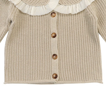 Zoila Cardigan | Oyster Grey